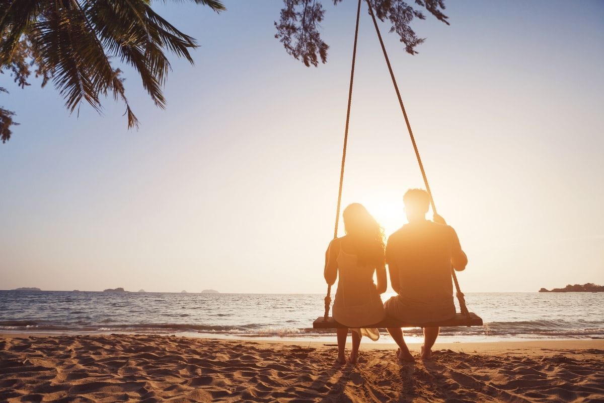 Couple enjoying a honeymoon