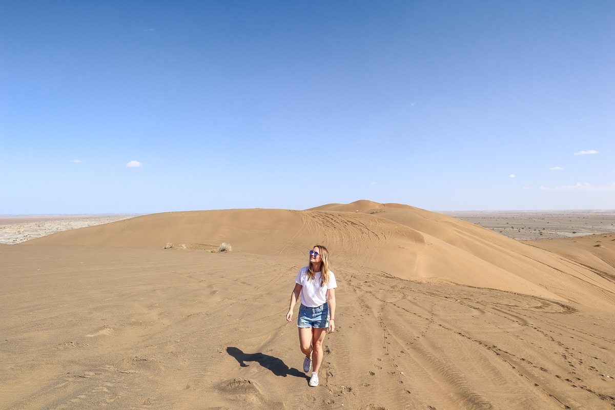 Exploring the sand dunes in Oman