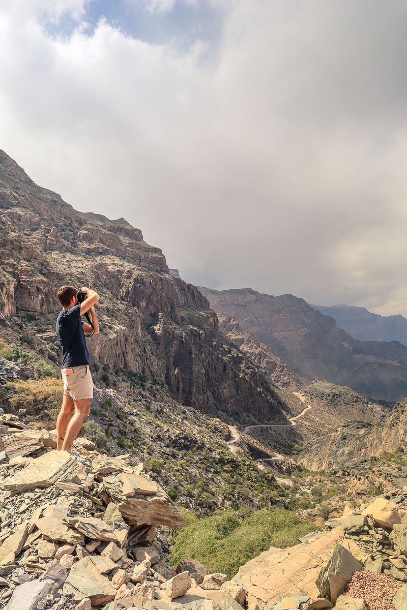 Views of Wadi Bani Awf in Oman