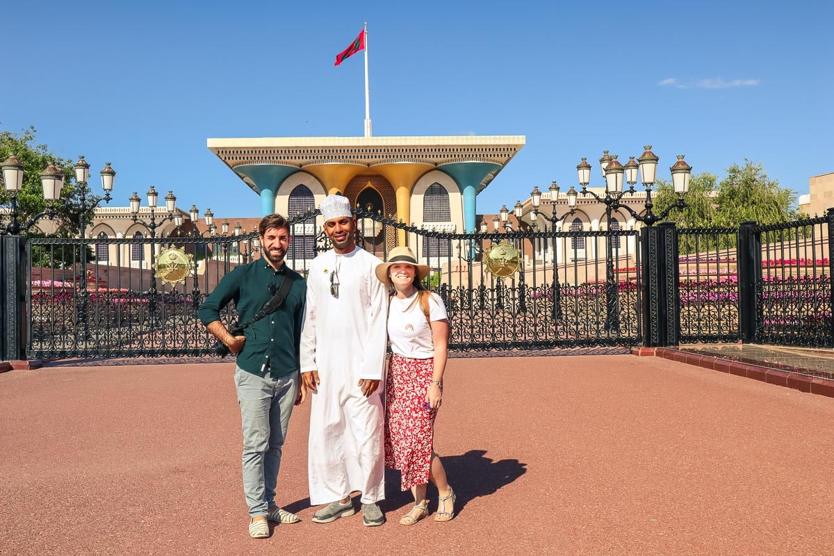 Exploring Muscat, at the Sultan's Palace