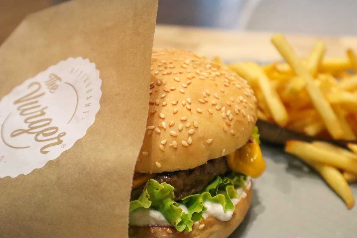 Vegan burger at The Vurger, Valencia 