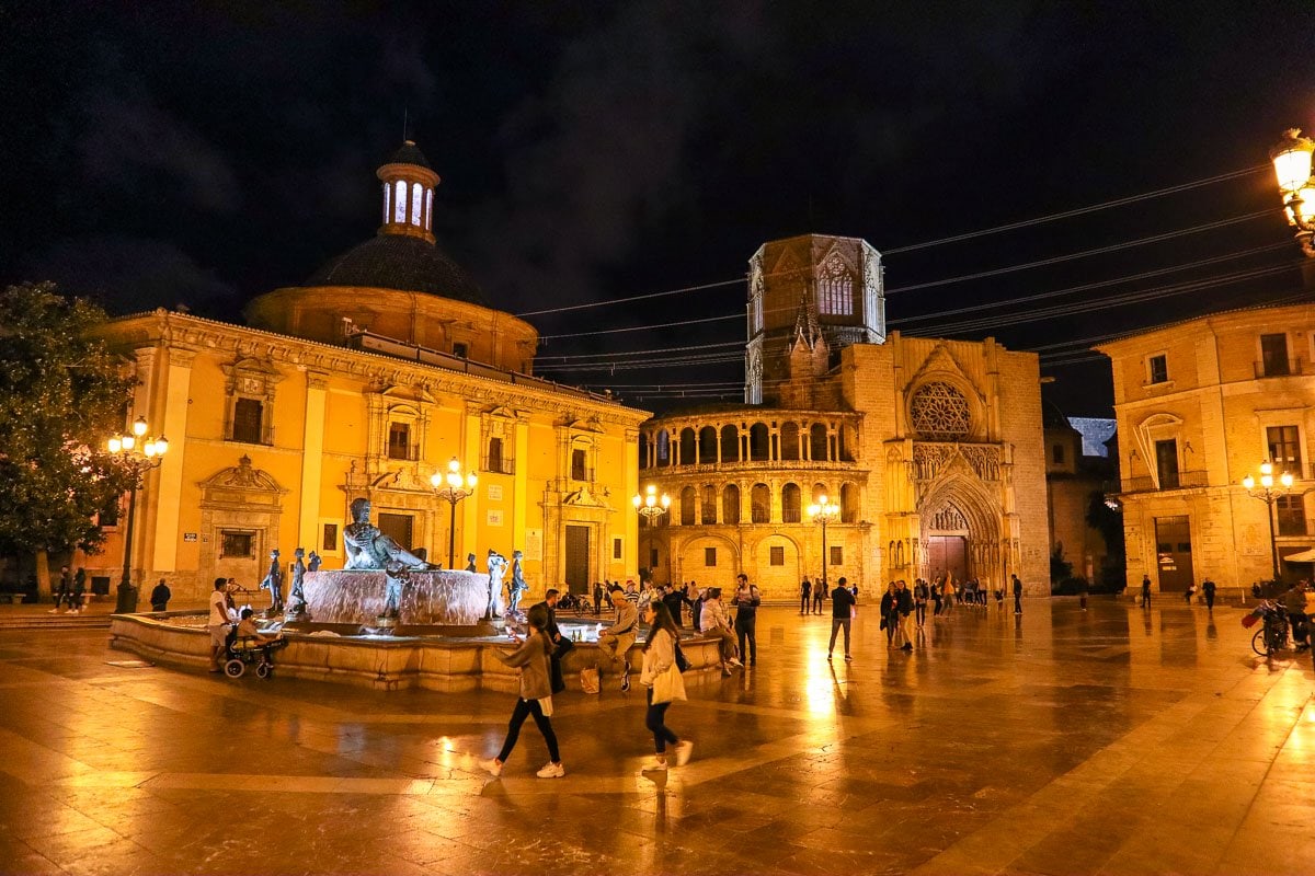 Valencia at night