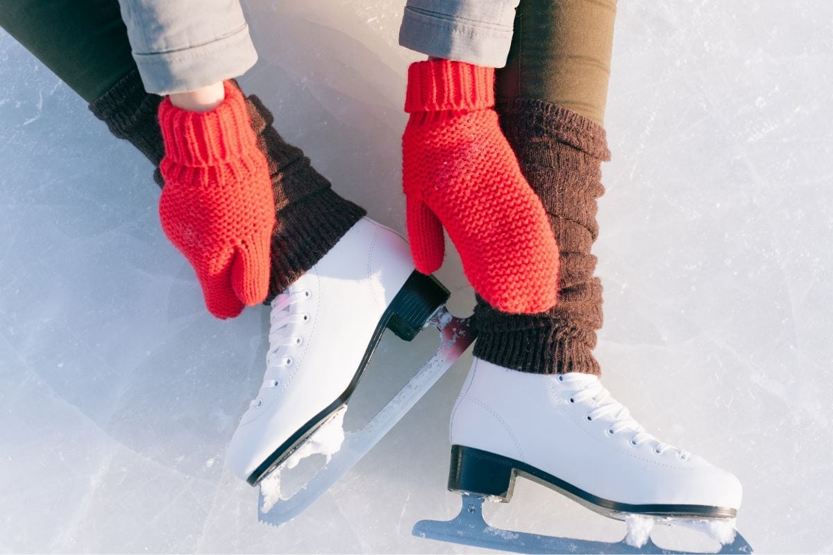 Ice skating in London