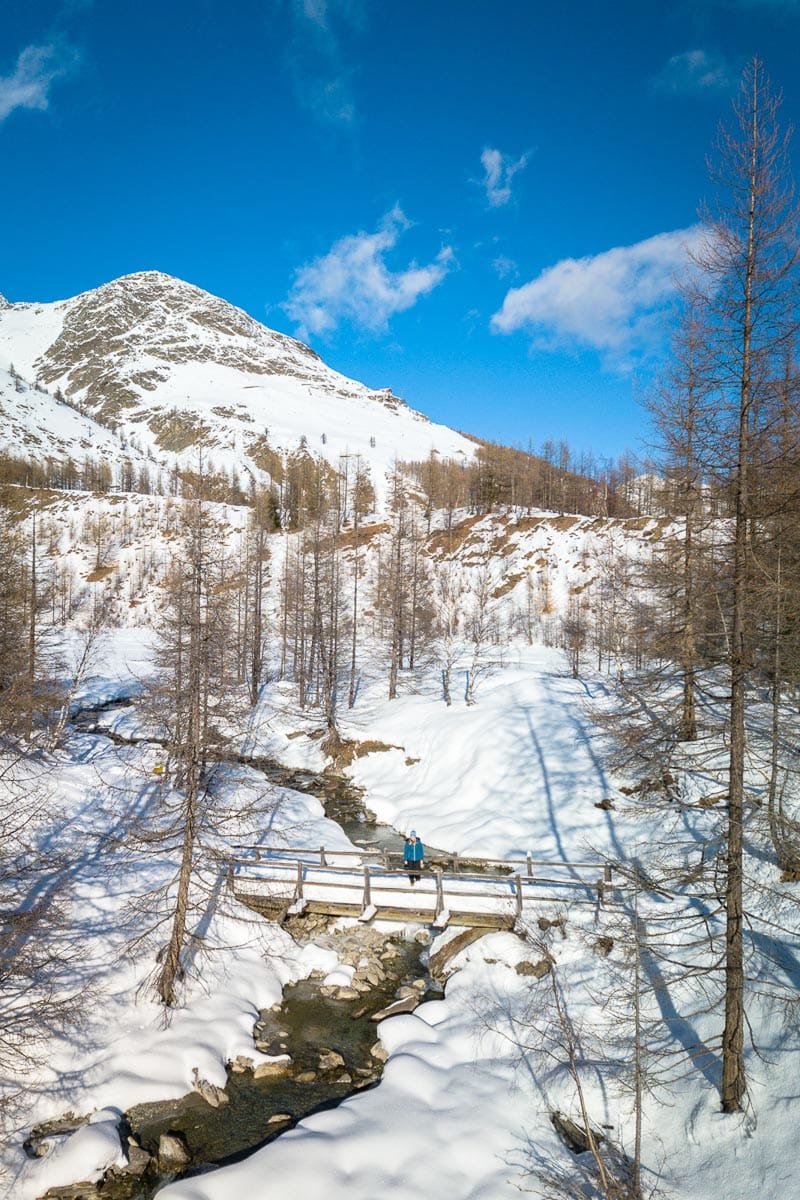 Winter hike in Saas-Fee