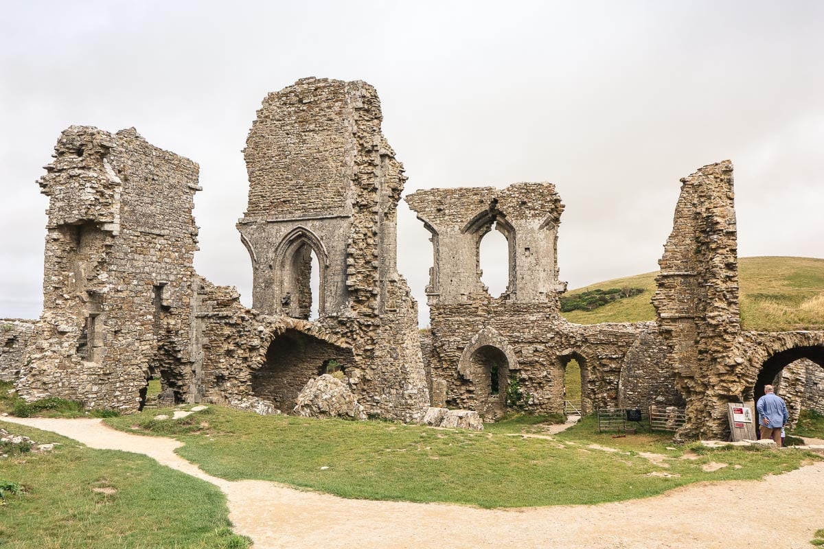 The ruins of Corfe Castle, Dorset