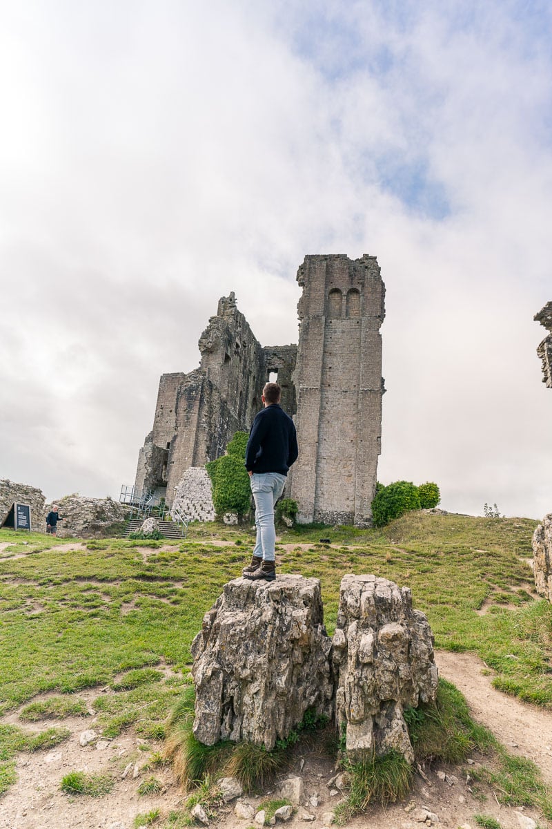 Exploring Corfe Castle, Dorset