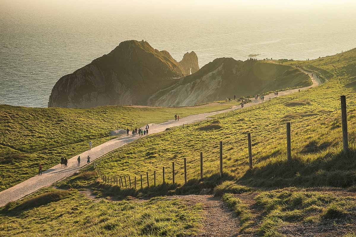 The path to Durdle Door Beach, Dorset