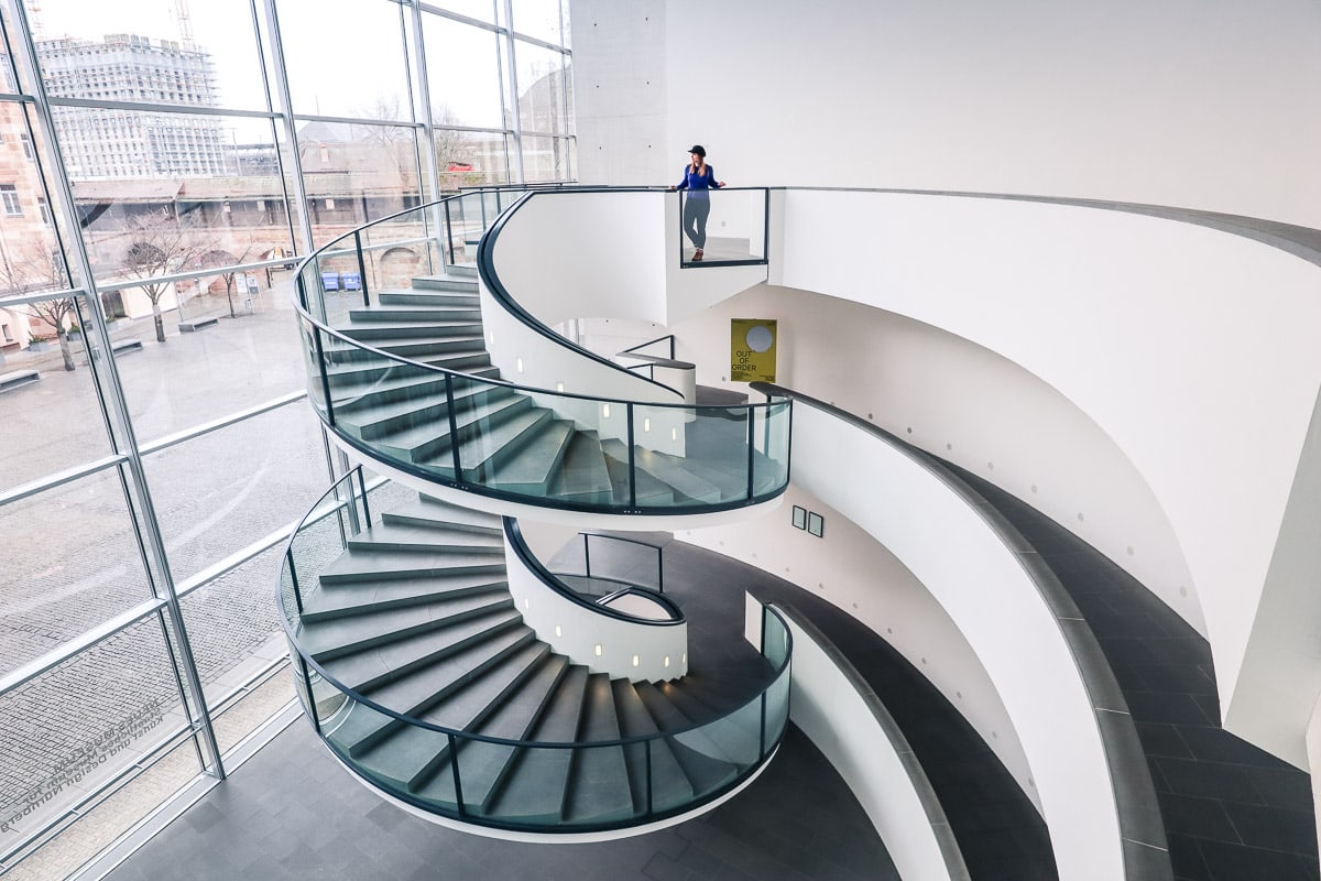 Spiral staircase in the Neues Museum, Nuremberg