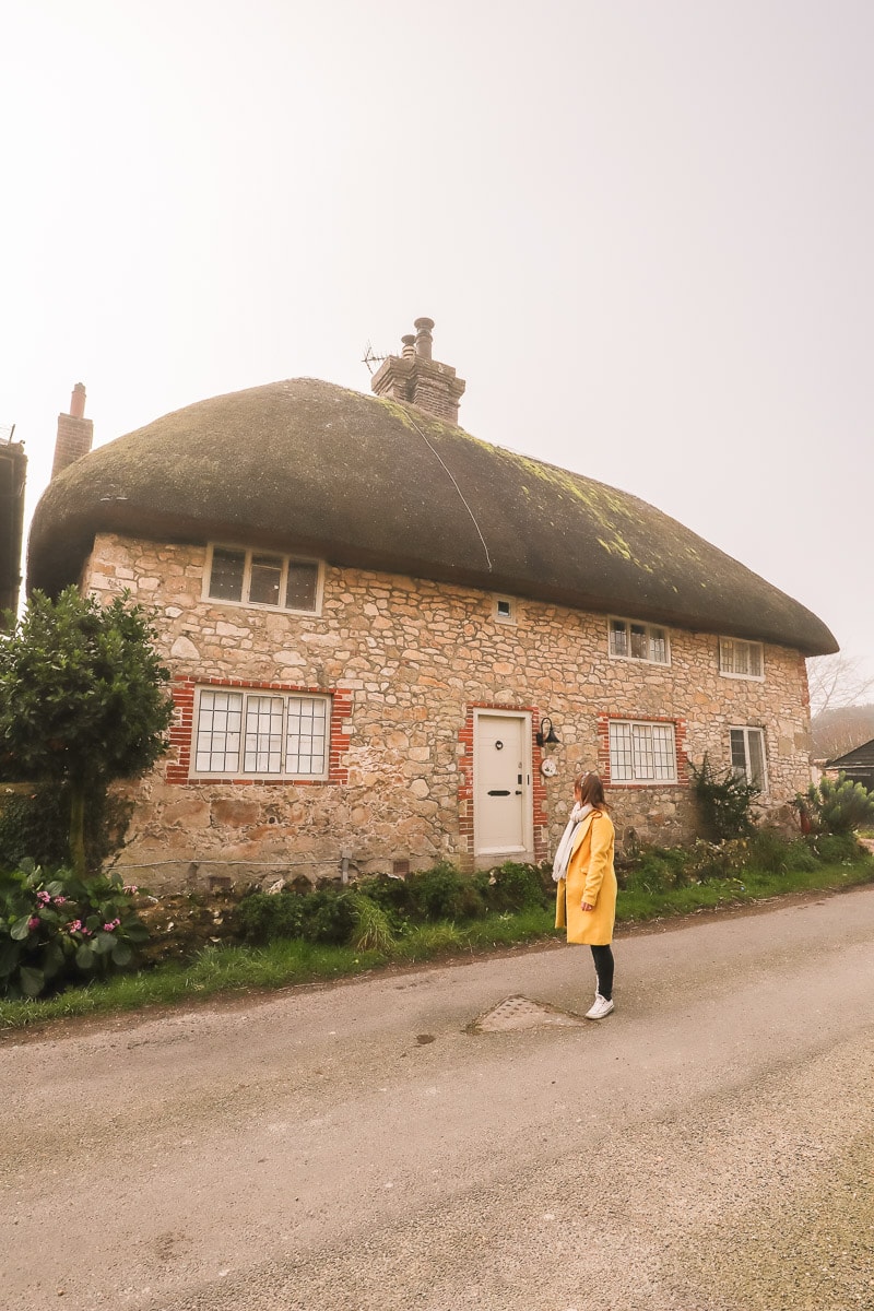 Admiring the pretty houses in Amberley