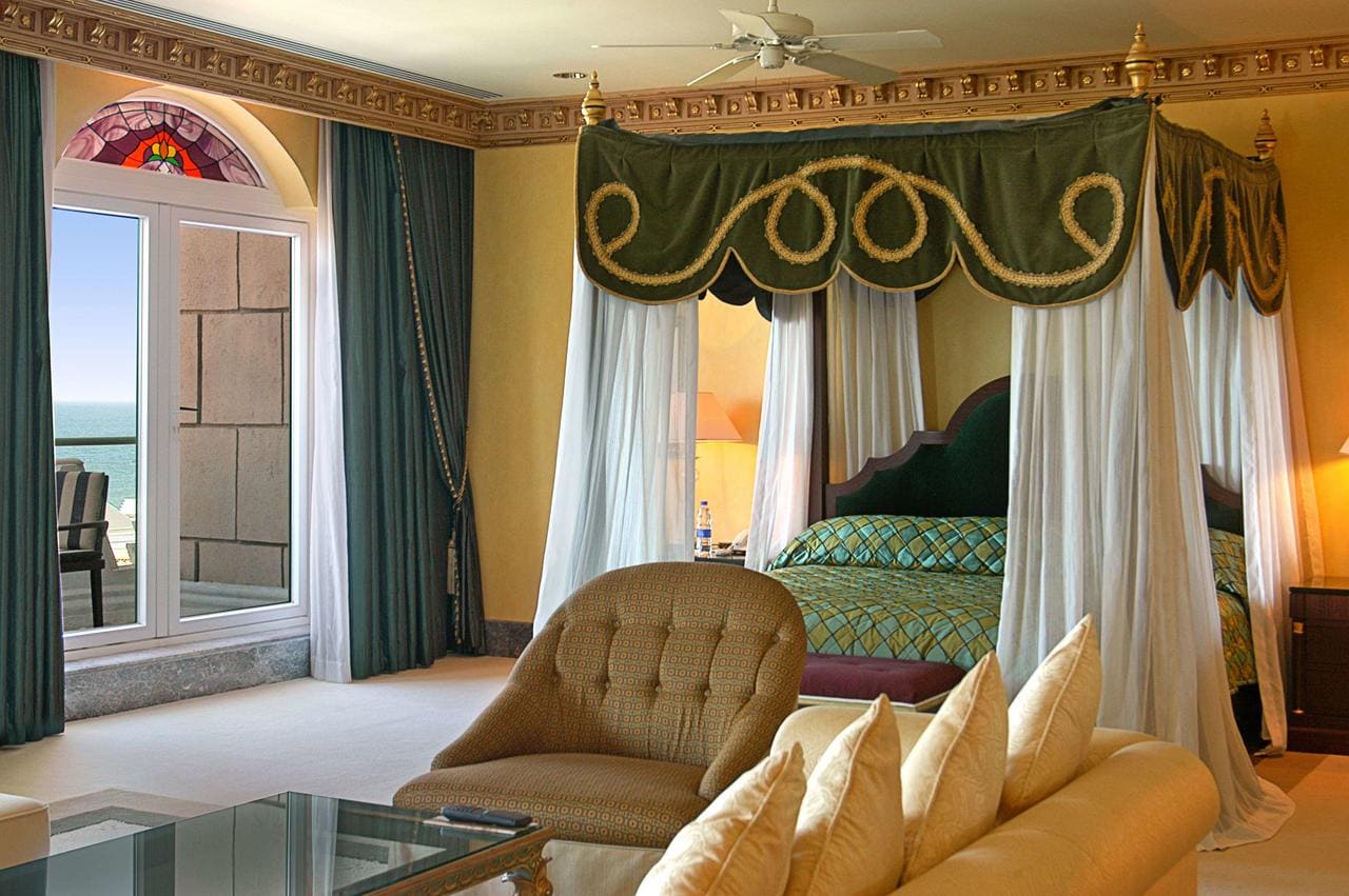 Bedroom at the Grand Hyatt Muscat