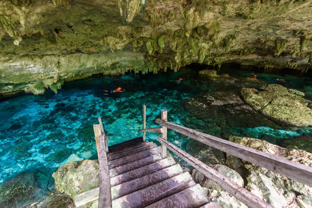 Cenote in the Riviera Maya, Mexico