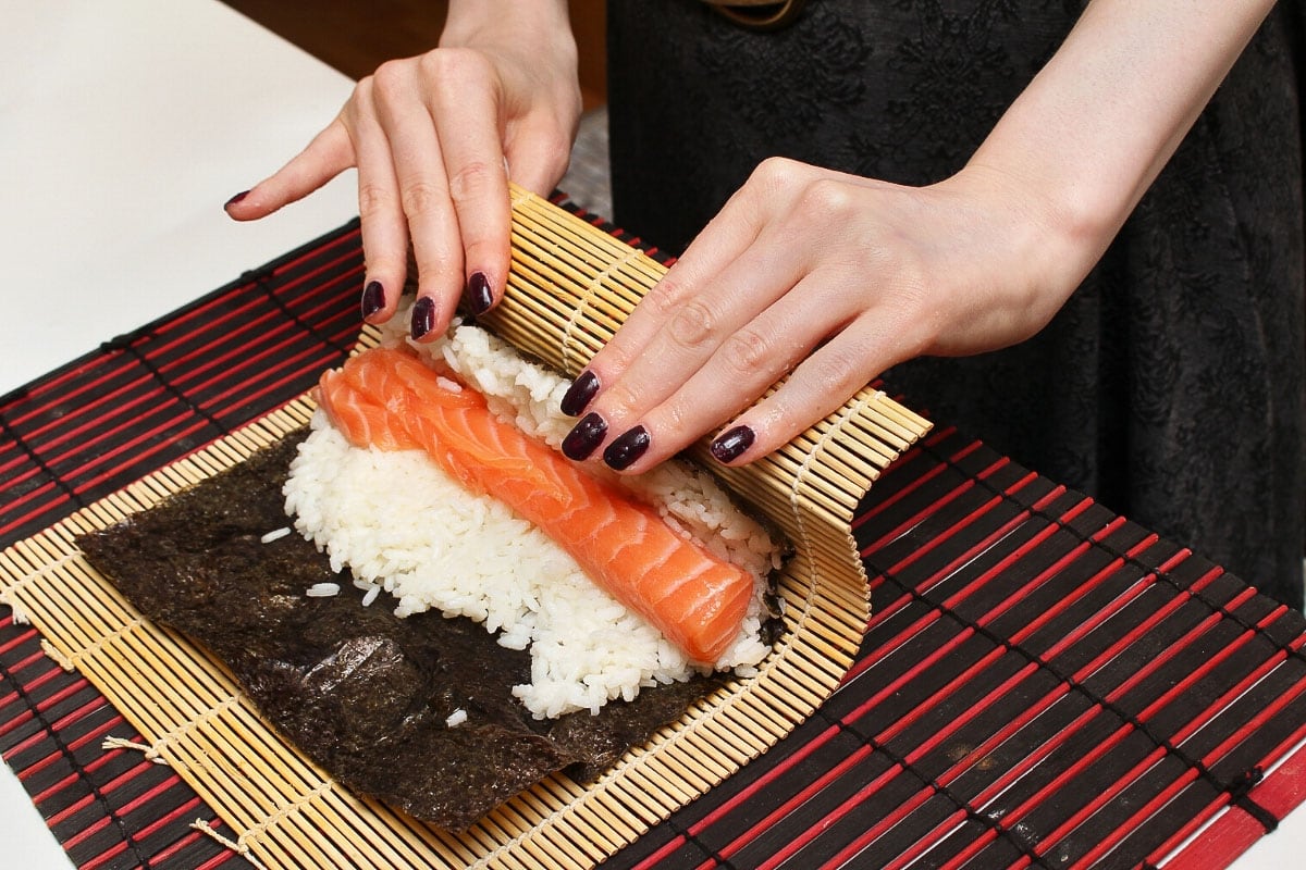 Making sushi at home