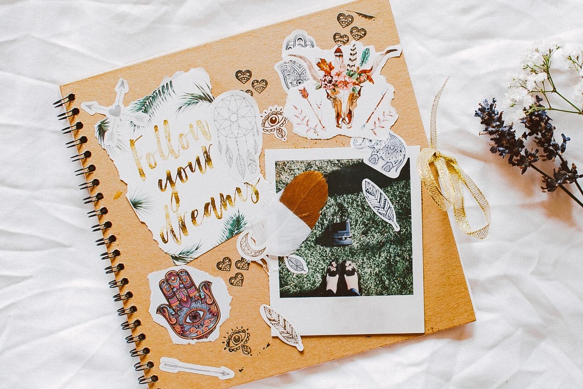 Travel scrapbook