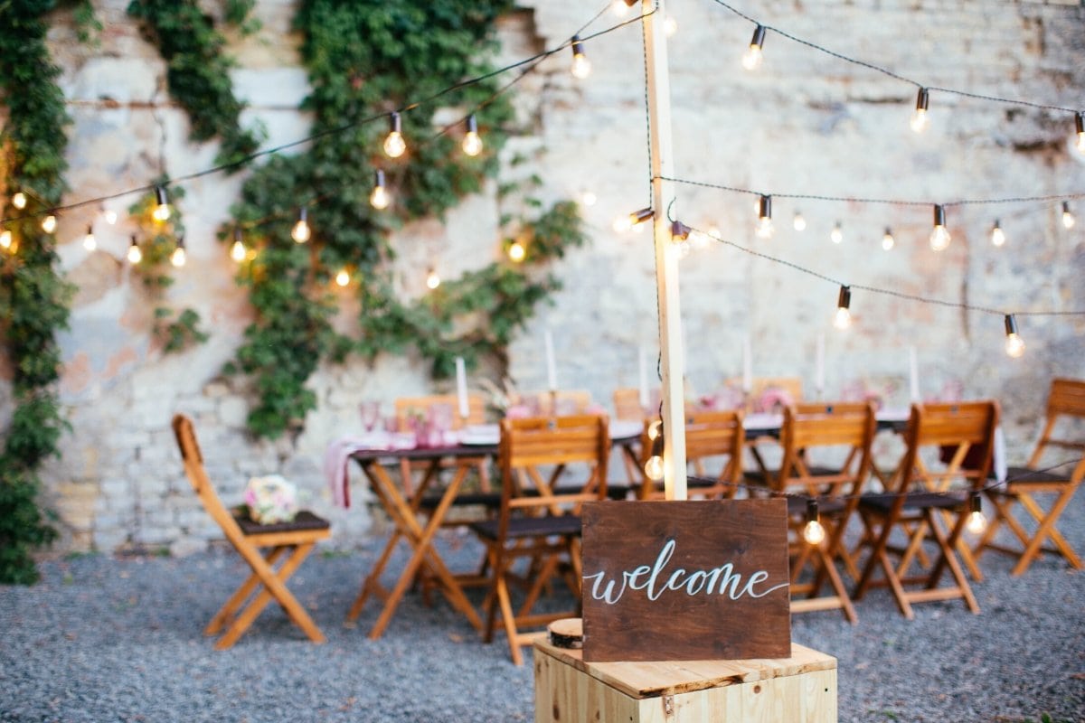 Outdoor wedding