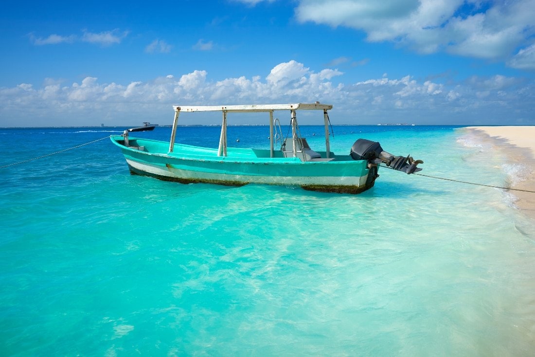 Boats in Isla Mujeres, Mexico