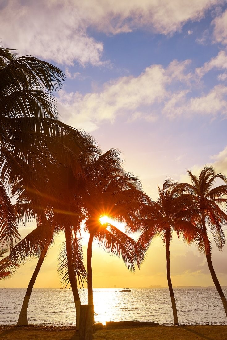 Sunset in Isla Mujeres, Mexico