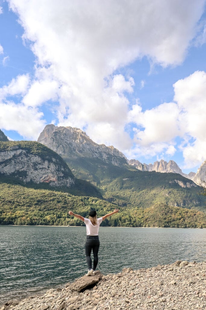 If you go off the beaten track in Europe you might find beautiful spots like Lake Molveno