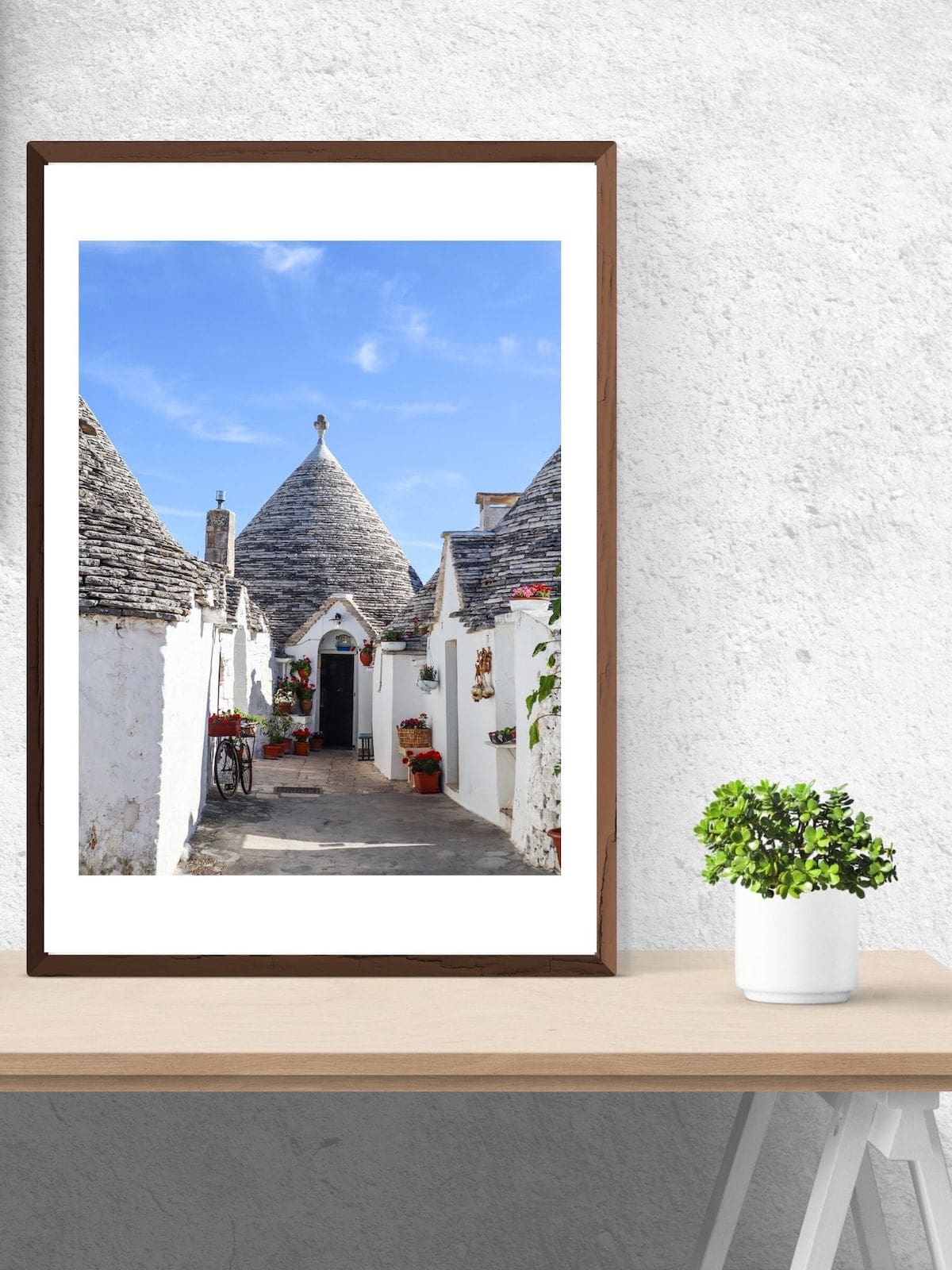 Alberobello Puglia print in the Travel Print Store 