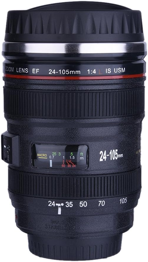 camera lens mug