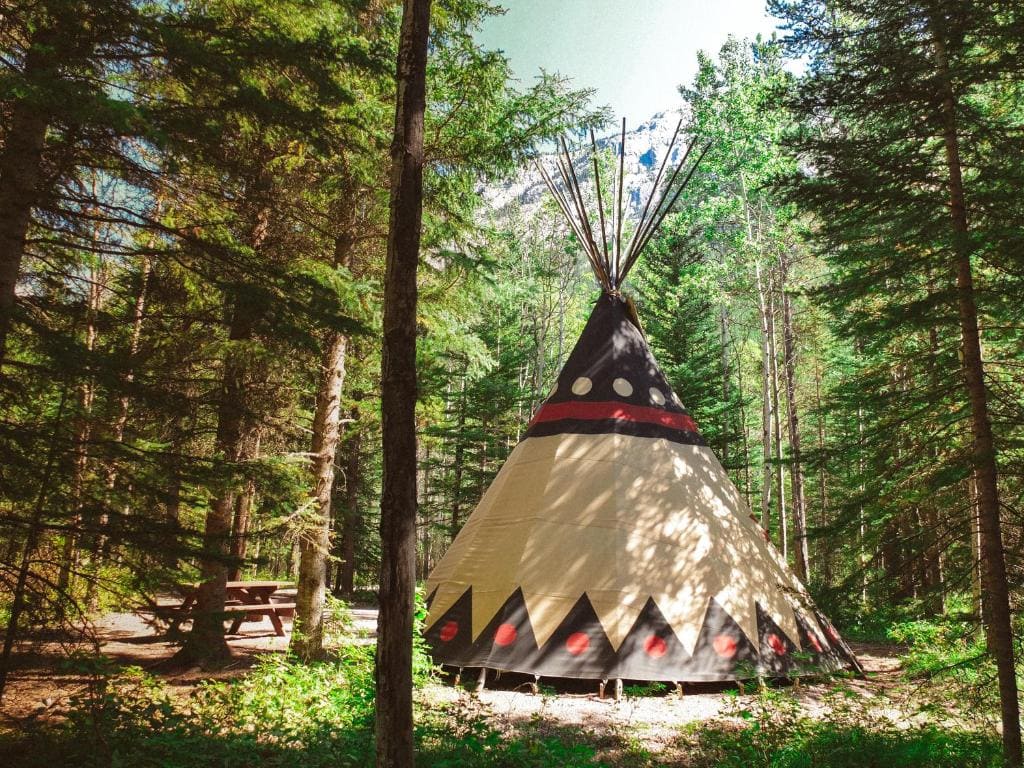 family tipi at sundance