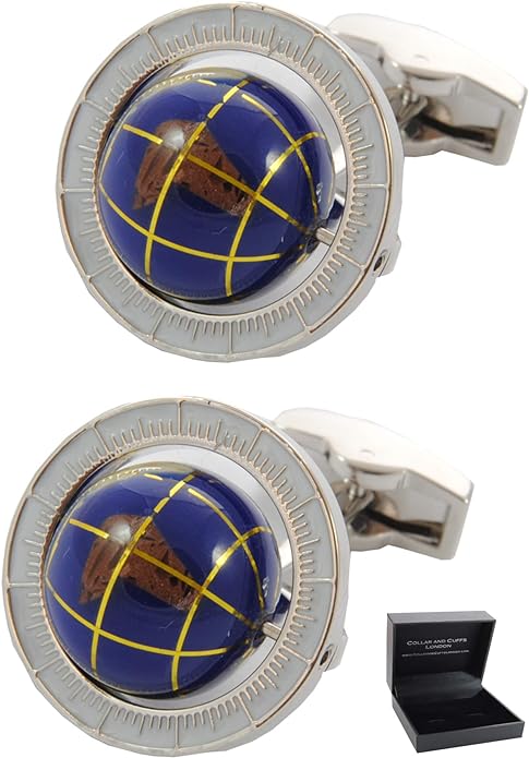 globe cufflinks