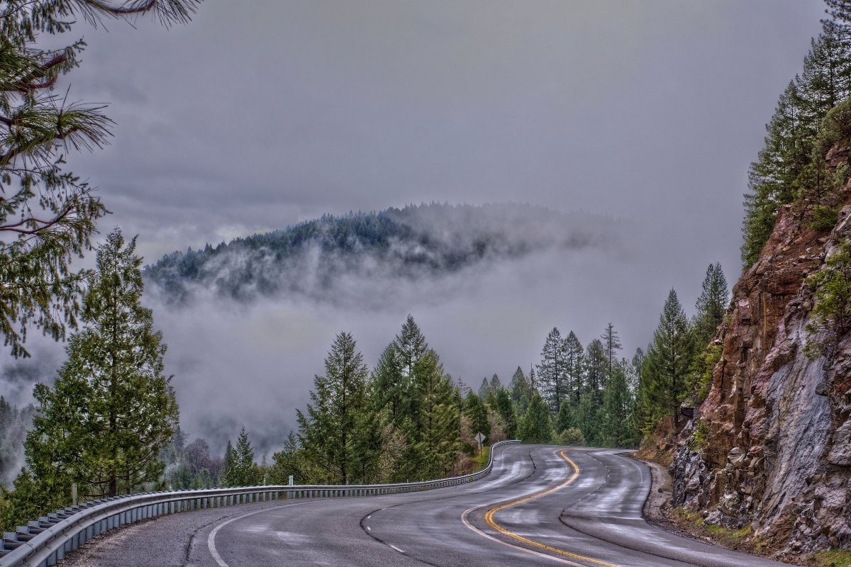 Taking a road trip is one of the best things to do in Lake Tahoe in winter