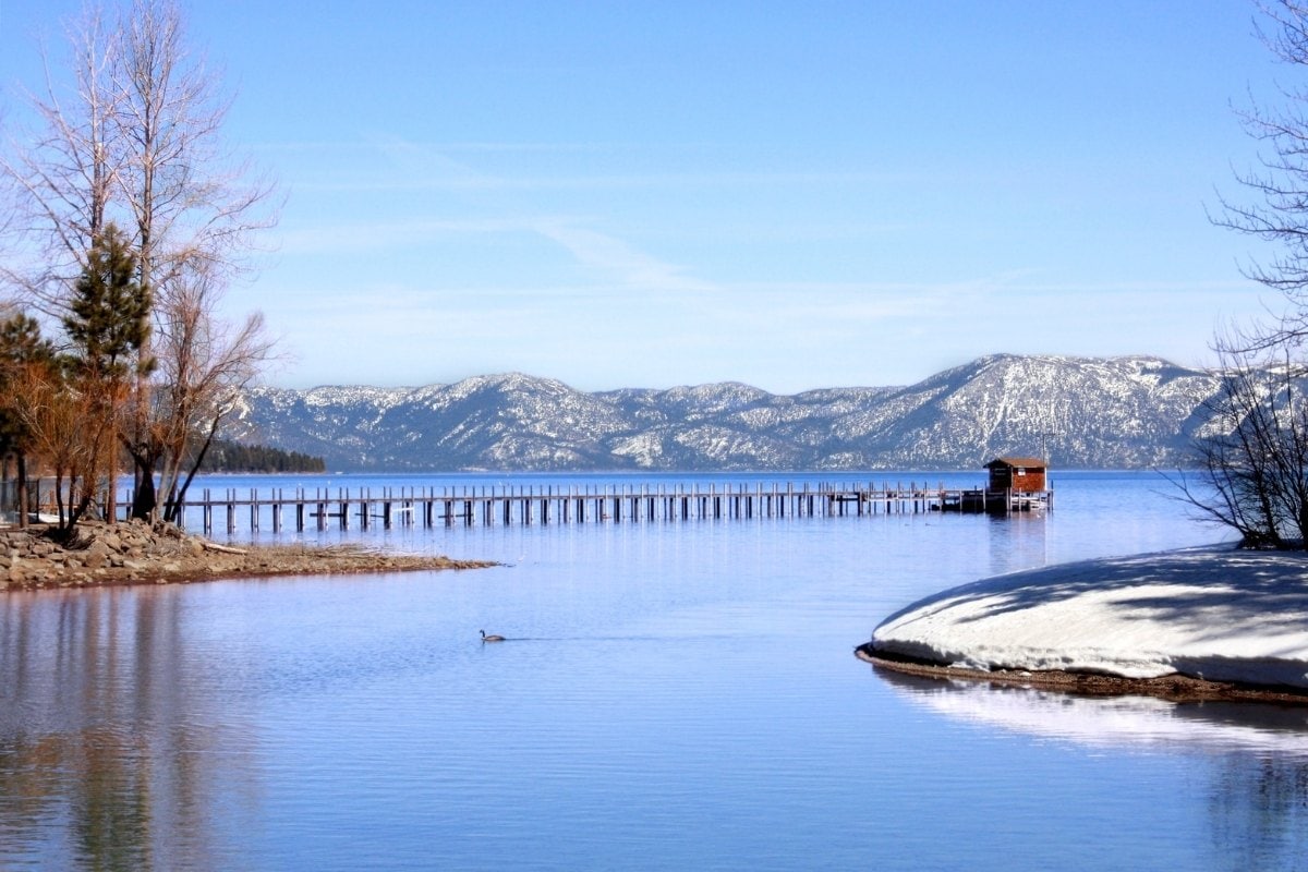 Lake Tahoe in winter