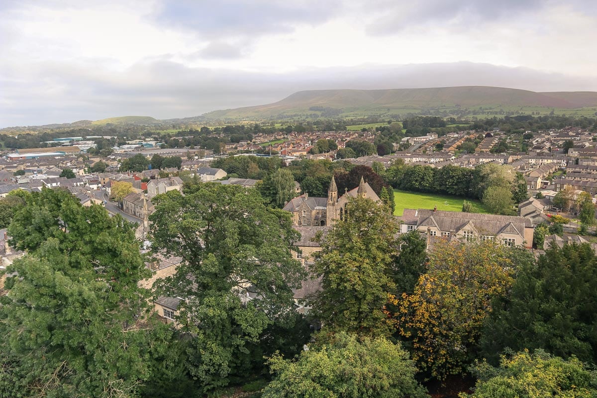 View from Clitheroe Castle