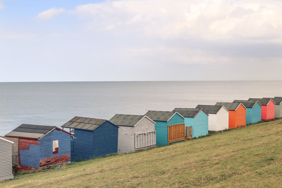 Beach huts on Tankerton Slopes