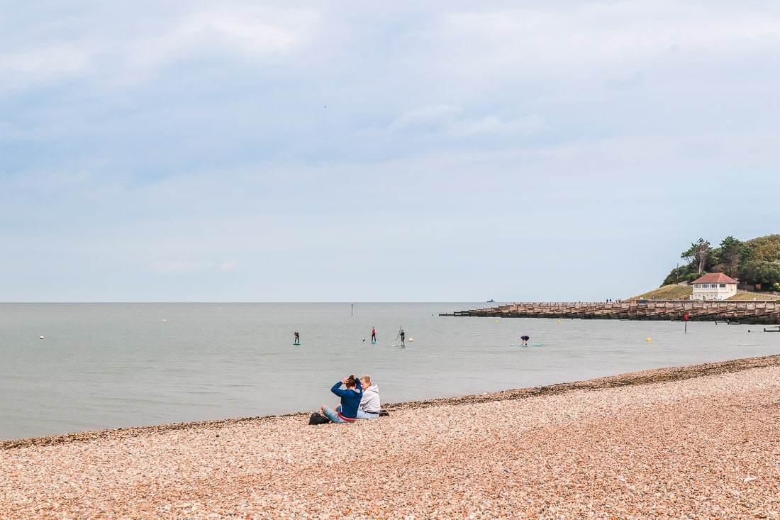 Paddle boarding in Whitstable