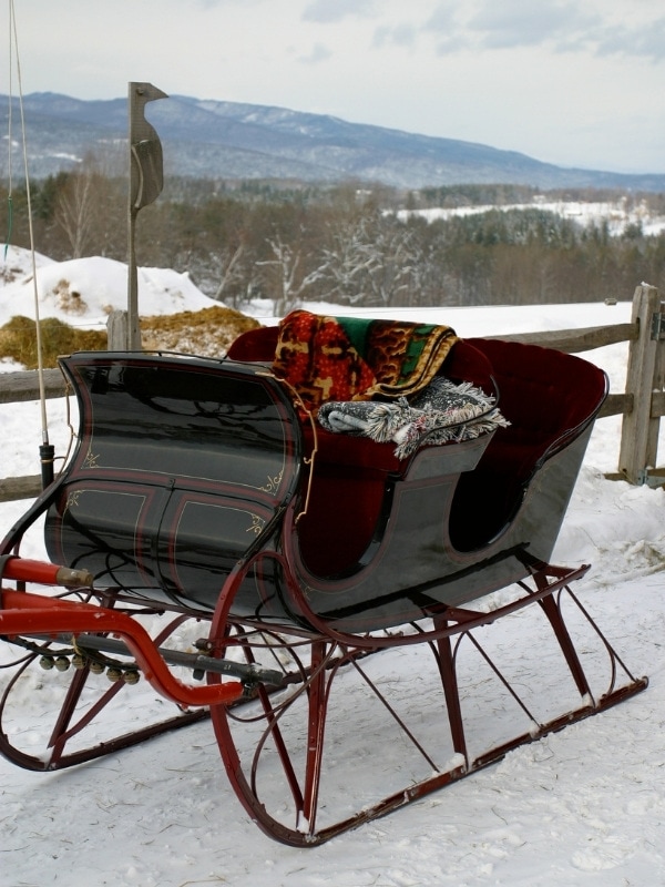 How about a sleigh ride in Vermont in winter