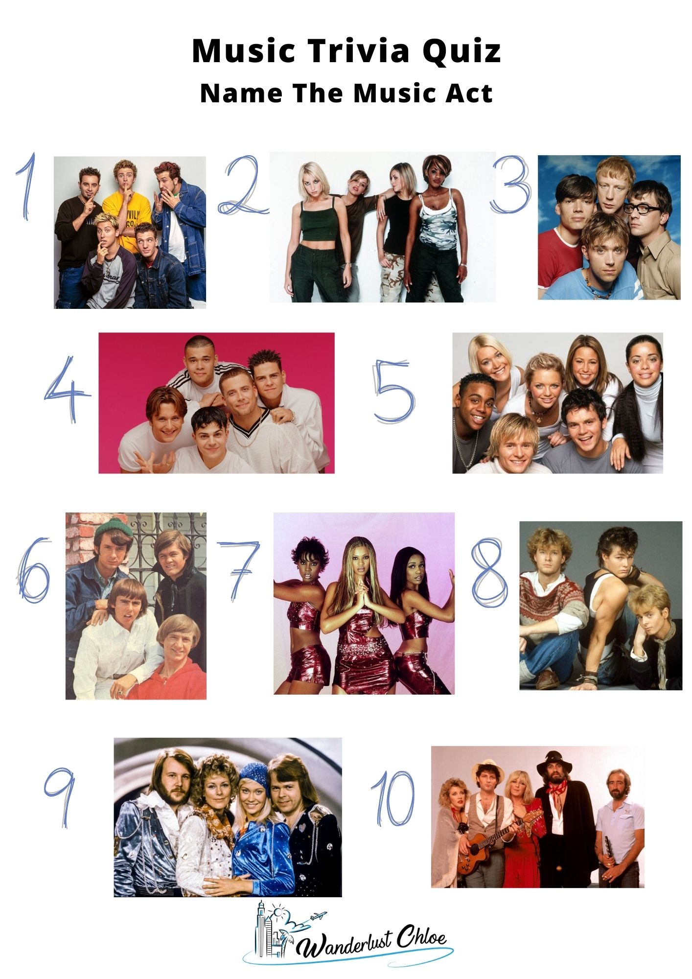 Music Trivia Quiz - Picture Round