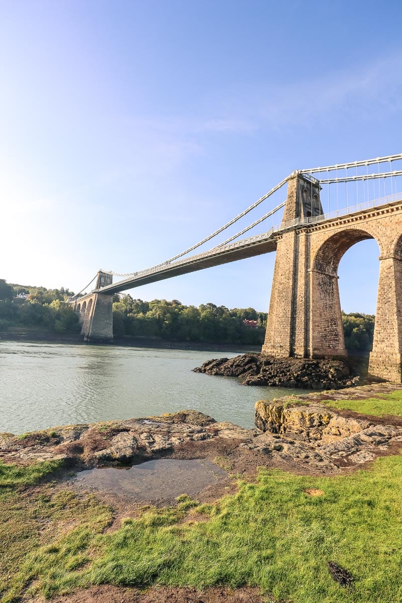 Menai Bridge linking Anglesey to the mainland