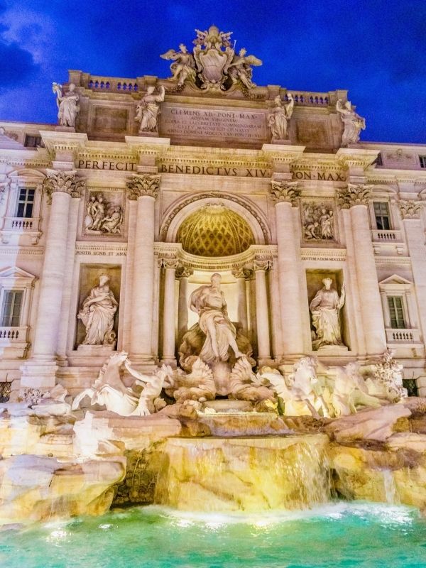 Trevi Fountain at night