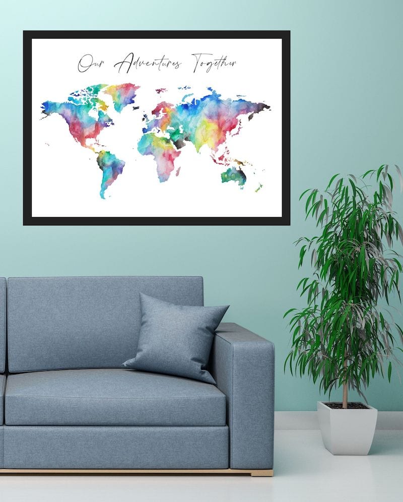 How about a personalised map print for your wall?