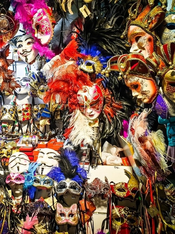 Carnival masks in Venice