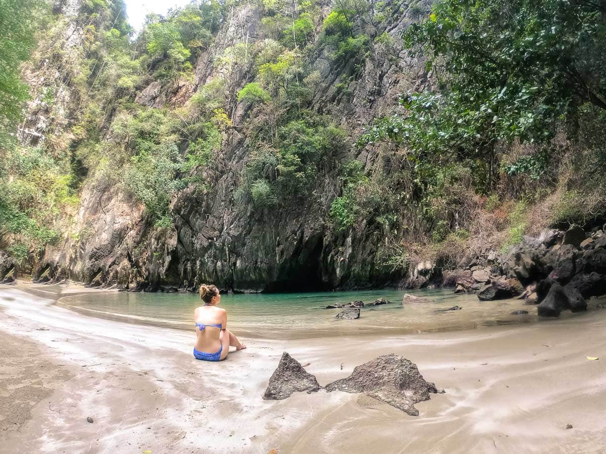 Inside the Emerald Cave on Koh Mook