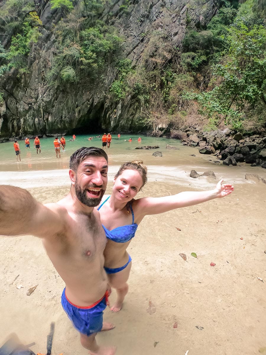 Inside the Emerald Cave on Koh Mook