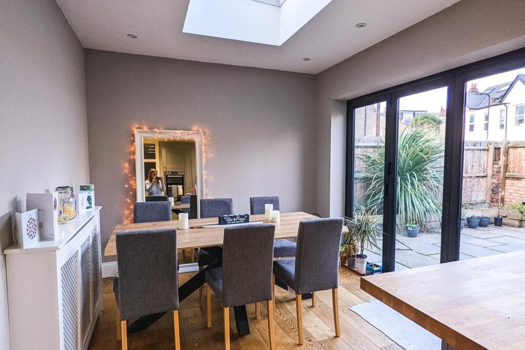Our dining area
