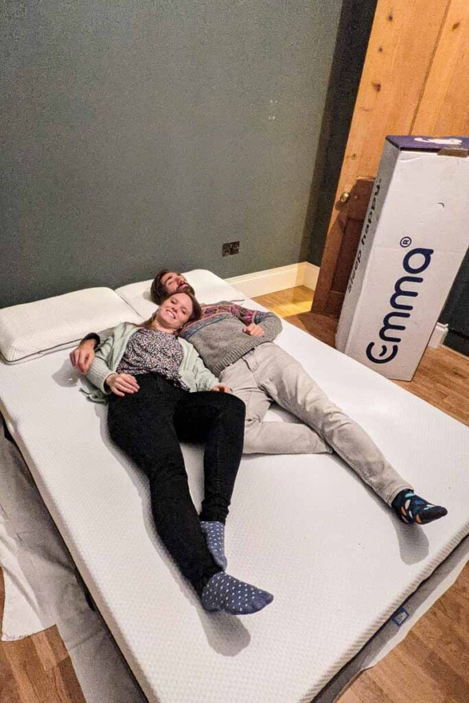 Time to crash on our new Emma mattress