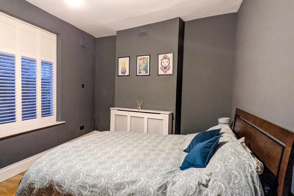 Our bedroom - complete with bed and mattress