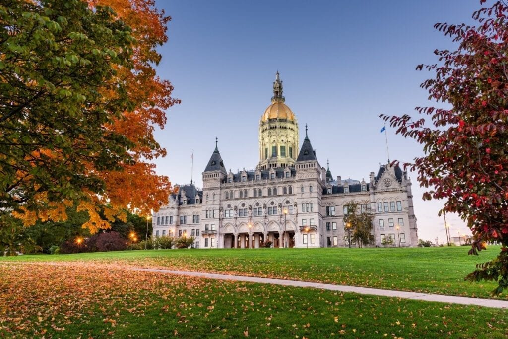 Connecticut State Capitol building in Hartford