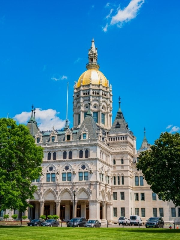 Connecticut State Capitol building in Hartford