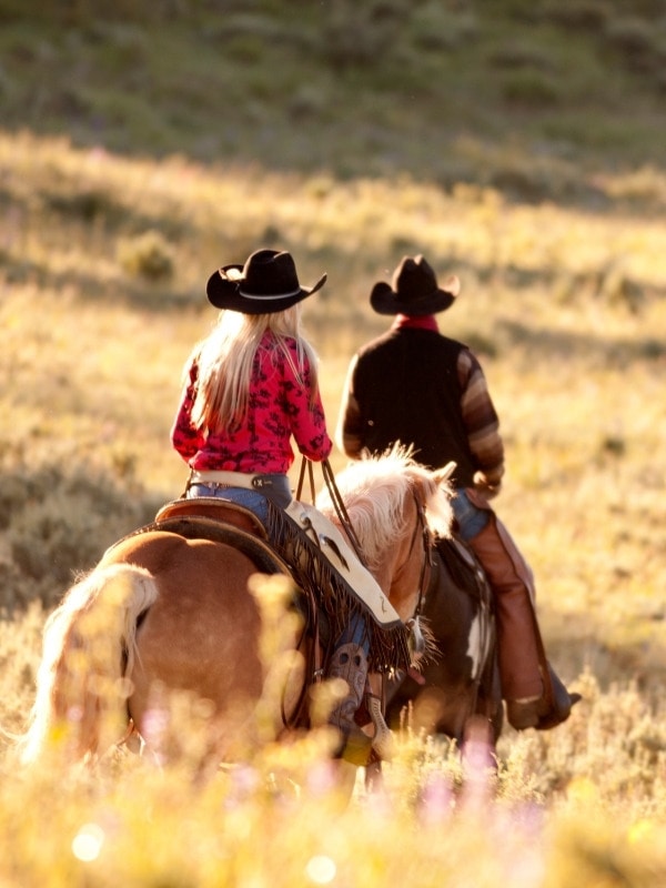 Horse riding is a popular activity in Big Sky MT