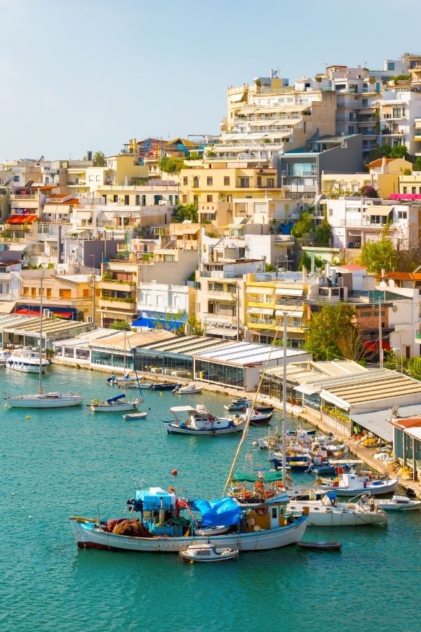 Piraeus harbour in Athens