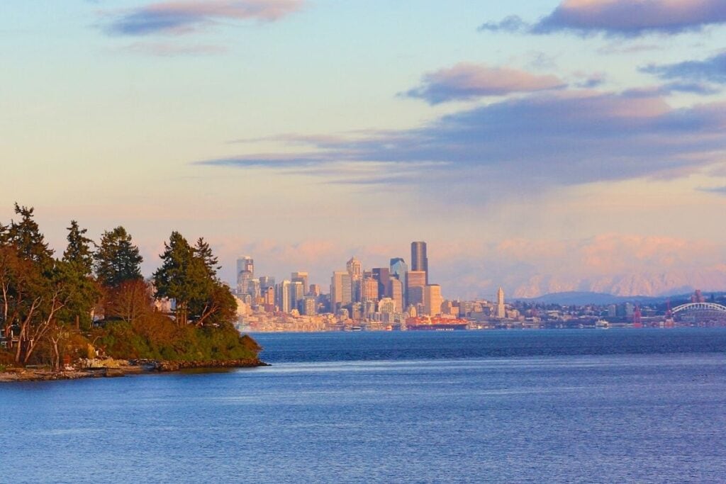 View of Seattle from Bainbridge Island