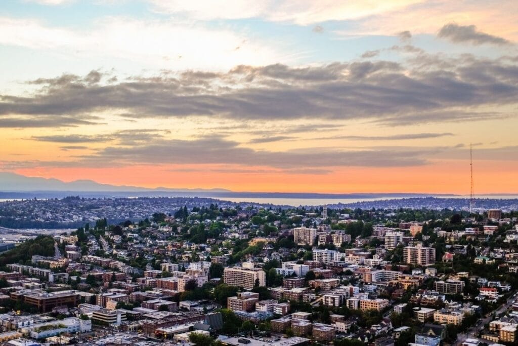 View of Seattle from the Space Needle