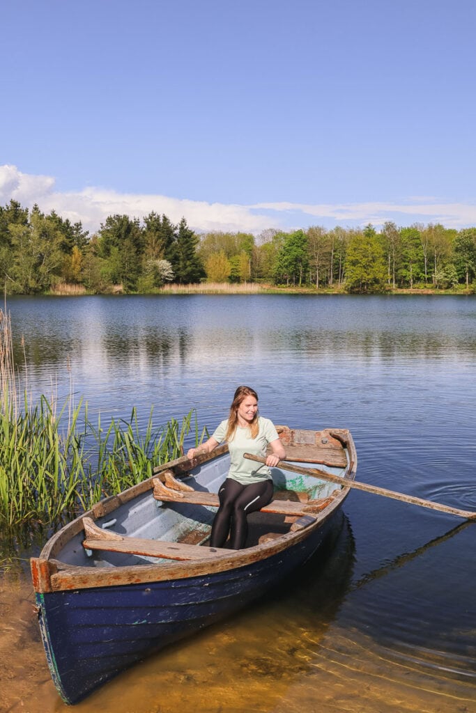 Rowing at Log House Holidays in the Cotswolds