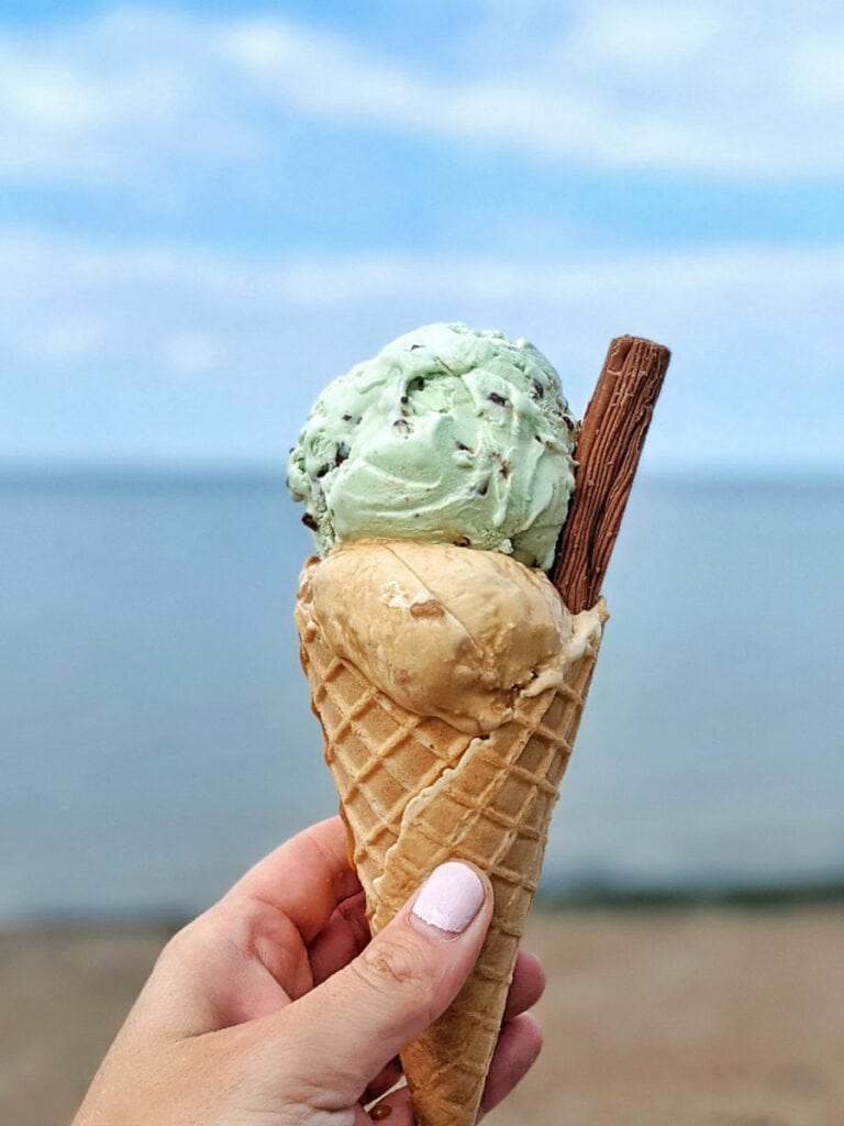 Delicious ice cream at Scoops Herne Bay