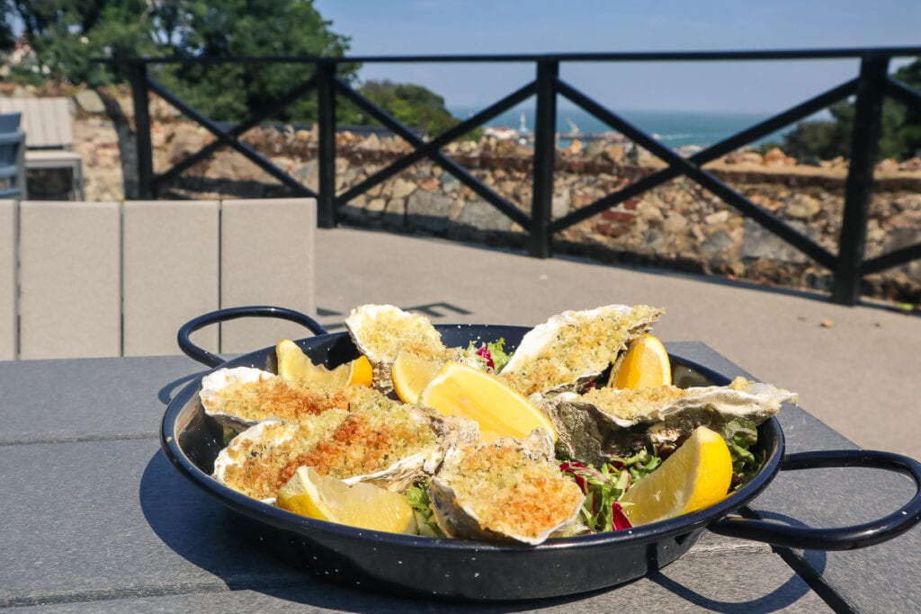 Herm oysters at Copenhagen Restaurant